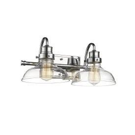 17 in. Vanity Light 2 Lights Chrome Finish