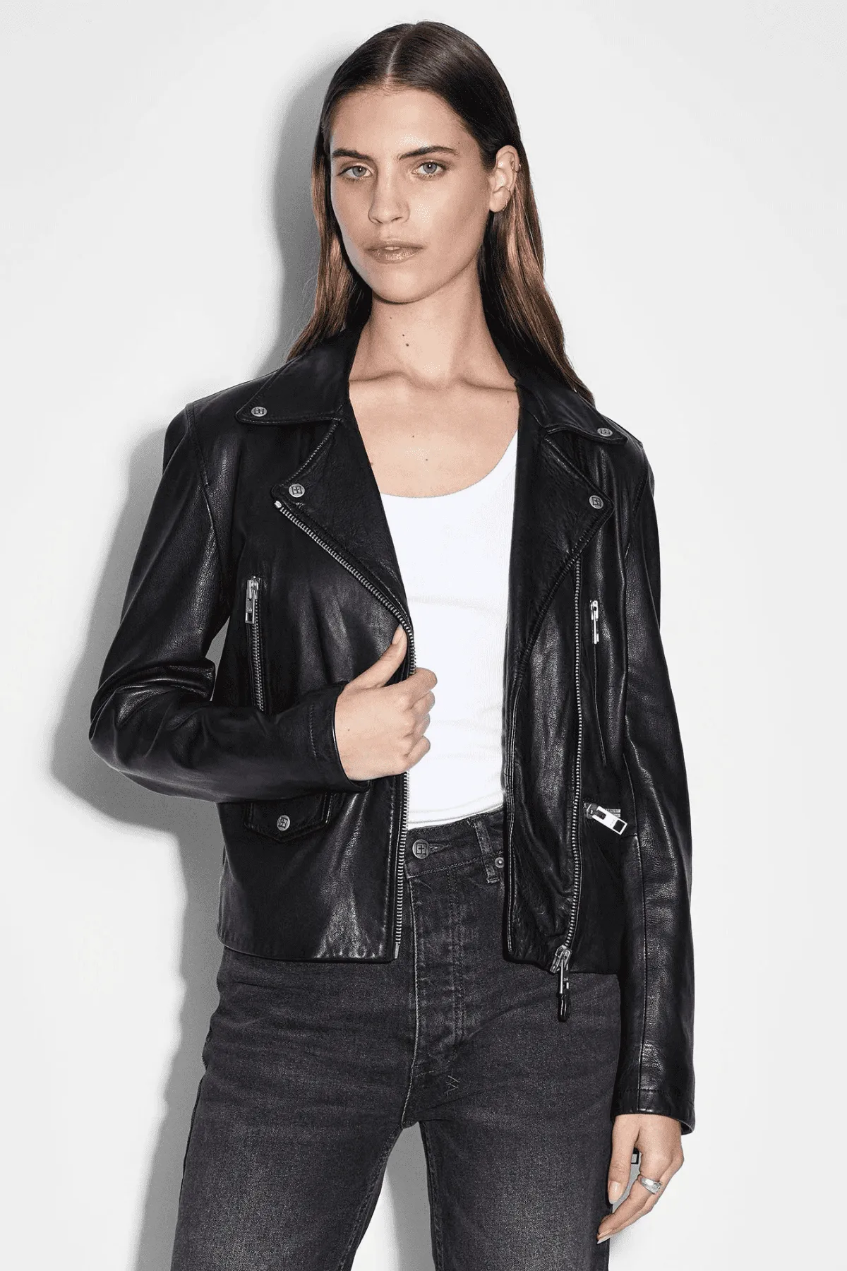 AMPLIFY LEATHER JACKET BLACK