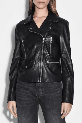 AMPLIFY LEATHER JACKET BLACK