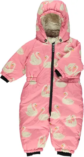 Baby winter suit with Swan