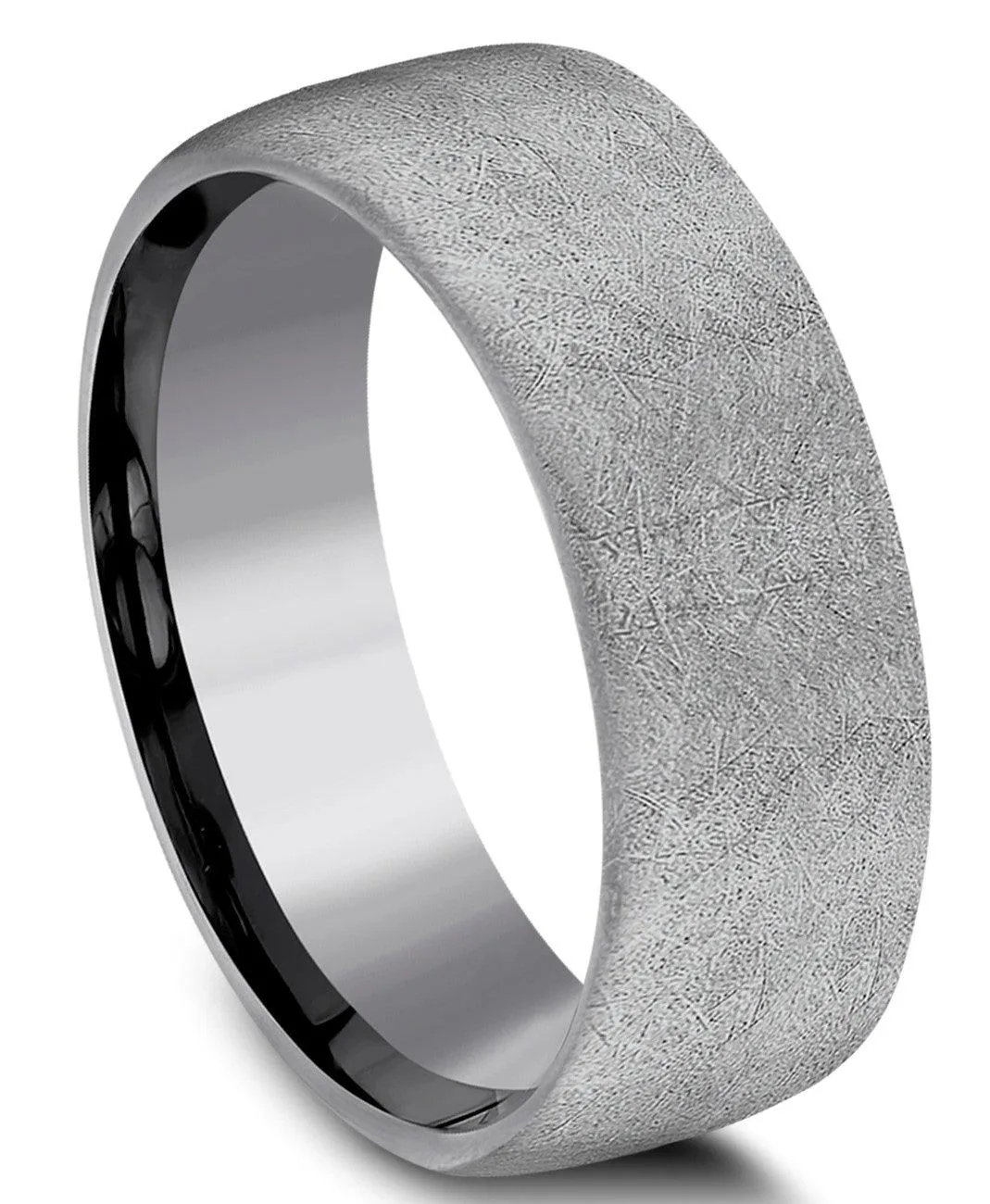 Benchmark Tantalum 8mm Swirl Finish Ring