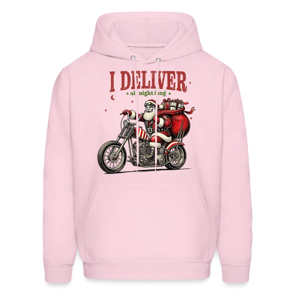 Biker Santa - I Deliver All Night Long (Naughty Christmas) Hoodie