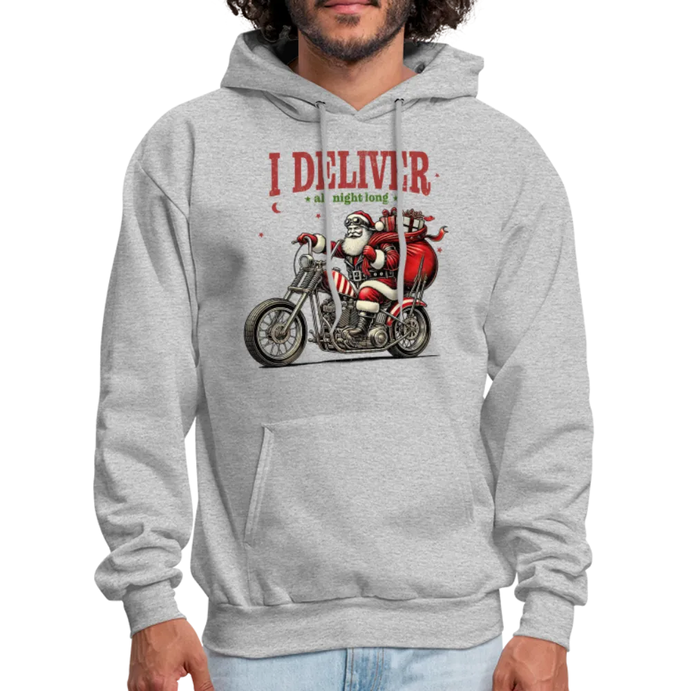 Biker Santa - I Deliver All Night Long (Naughty Christmas) Hoodie