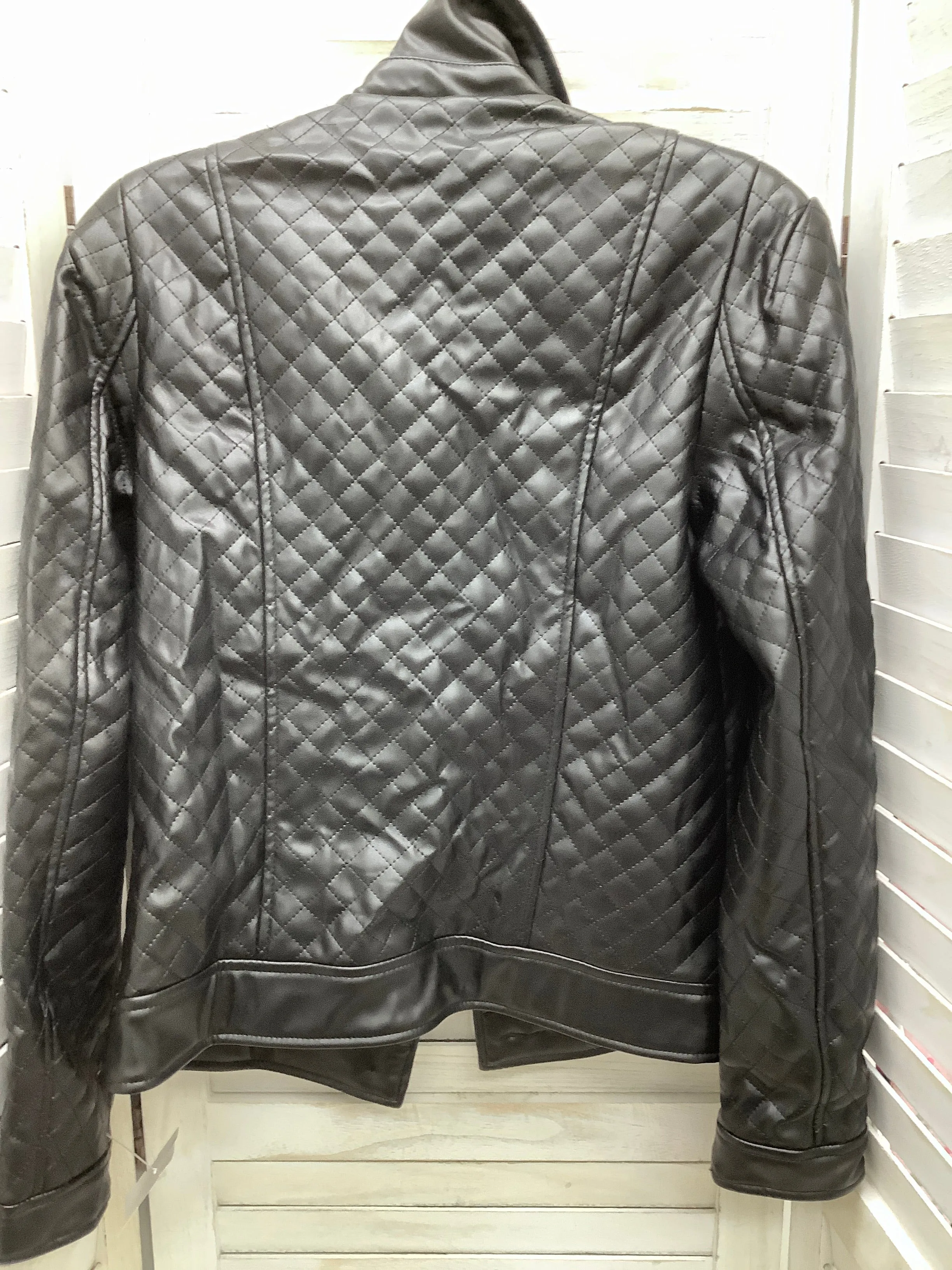 Black Jacket Moto G By Giuliana, Size Xxs