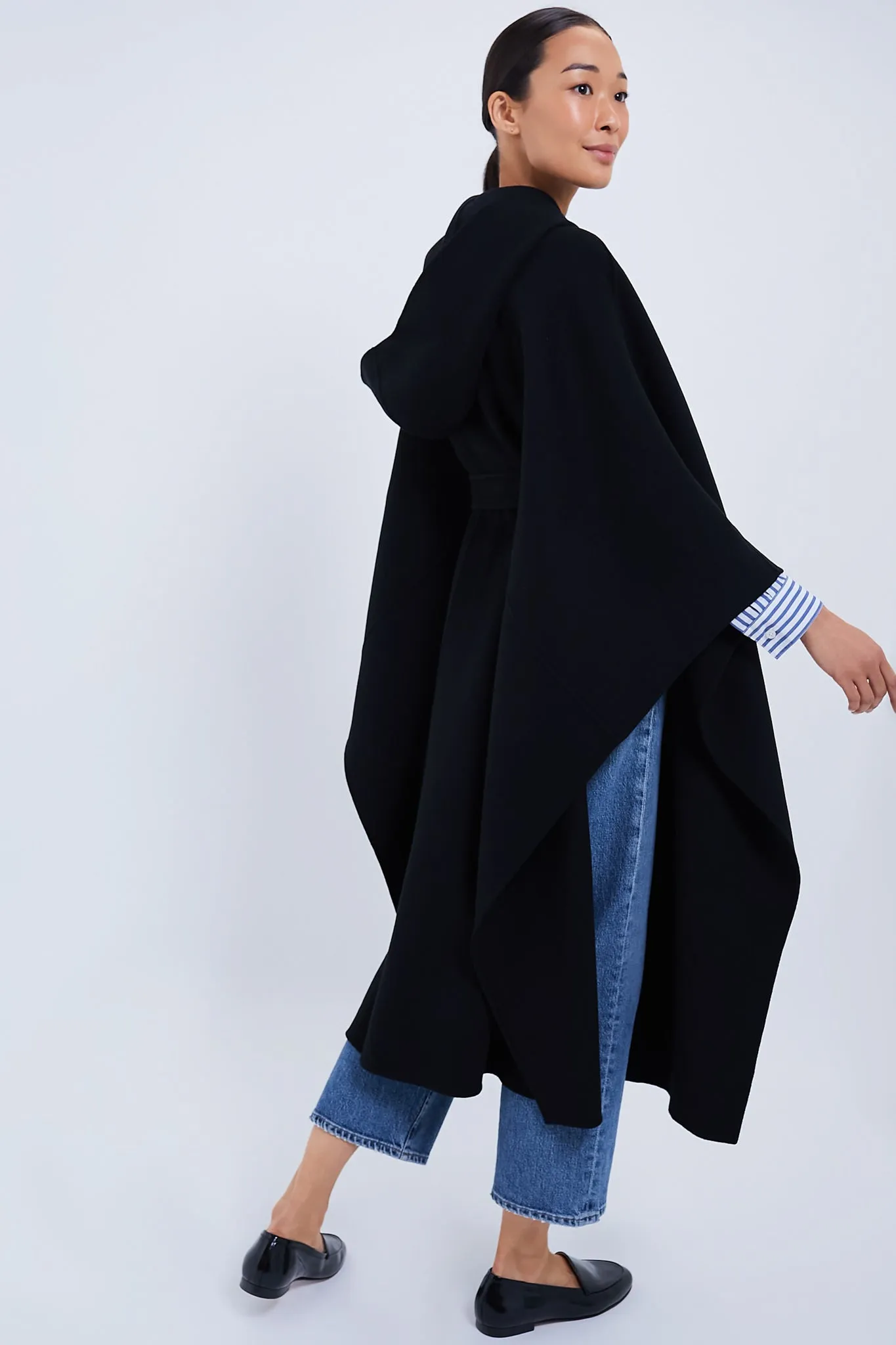 Black Kirstyn Double Face Wool Coat