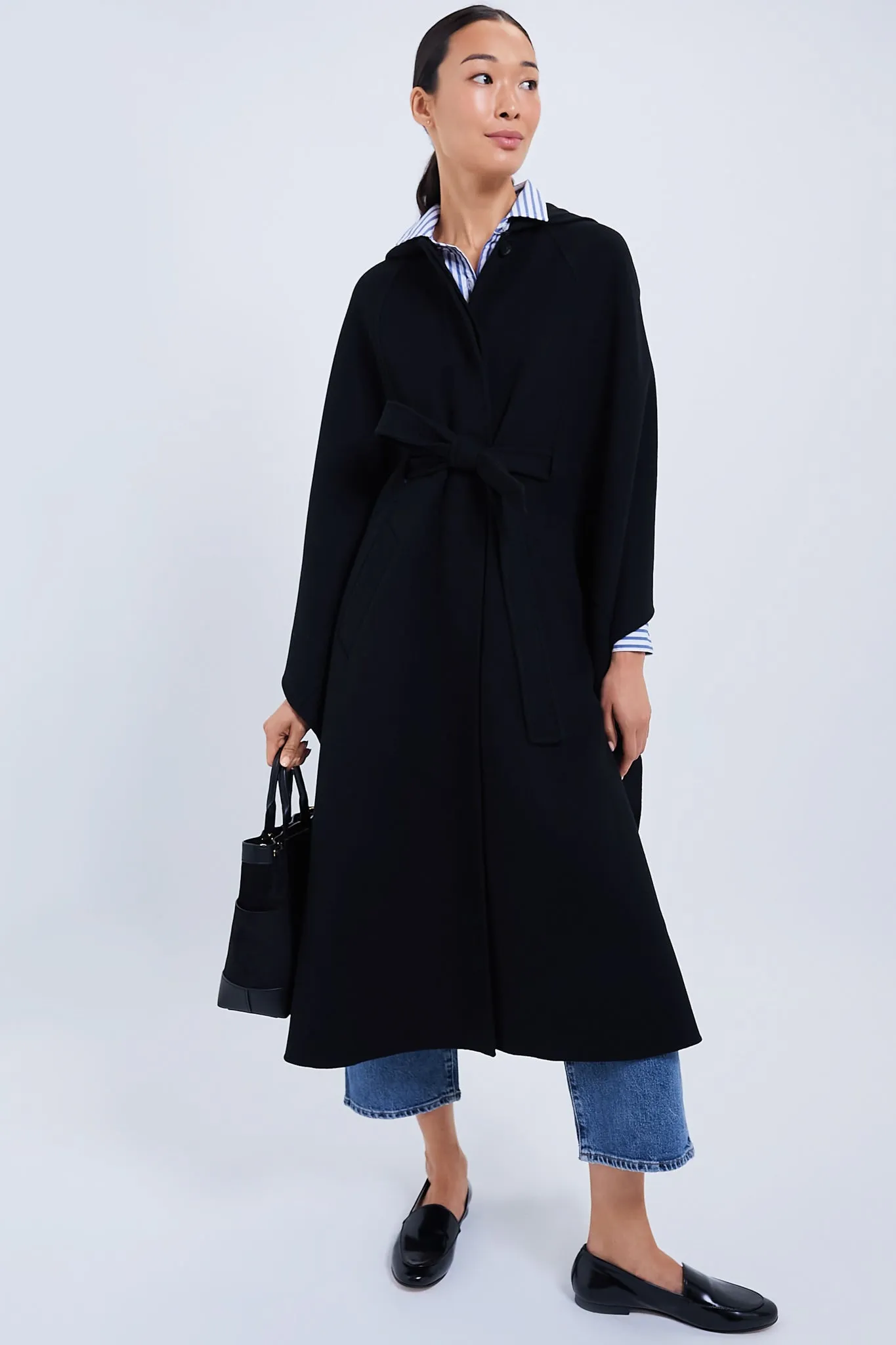 Black Kirstyn Double Face Wool Coat