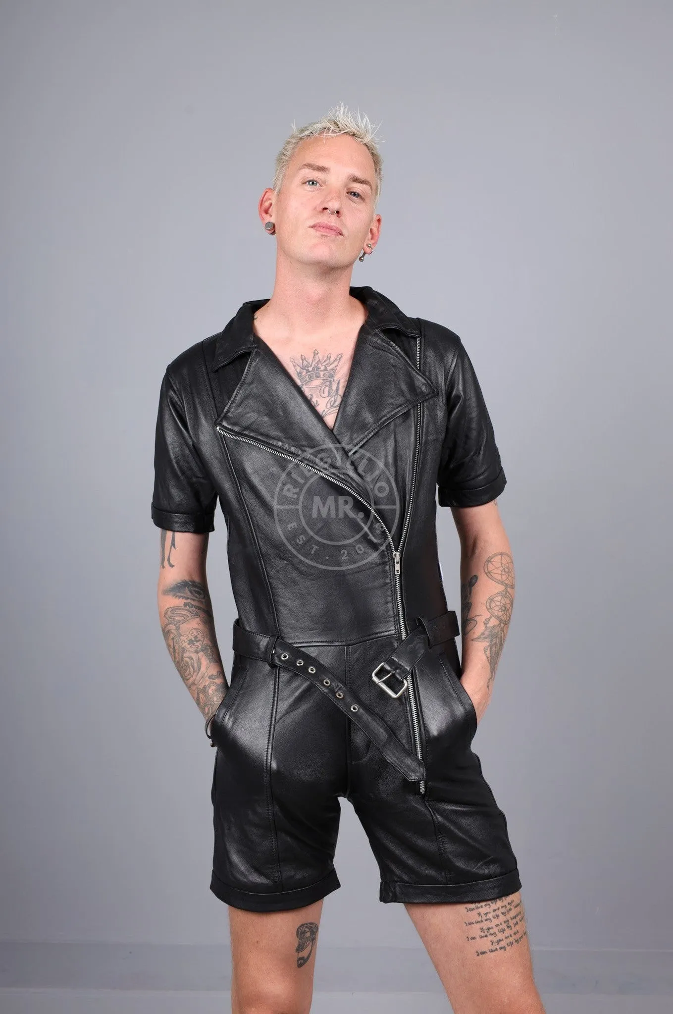 Black Leather Biker Body