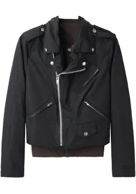 Cropped Moto Jacket