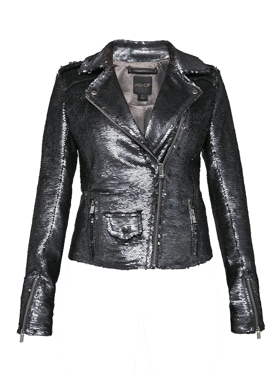 CURVE LULLABY SEQUIN MOTO JACKET