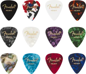 Fender 351 Celluloid Medley (12) Heavy Picks