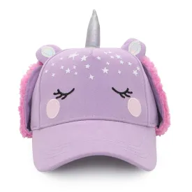 Flapjack Kids 3D Caps with Earflaps - Unicorn