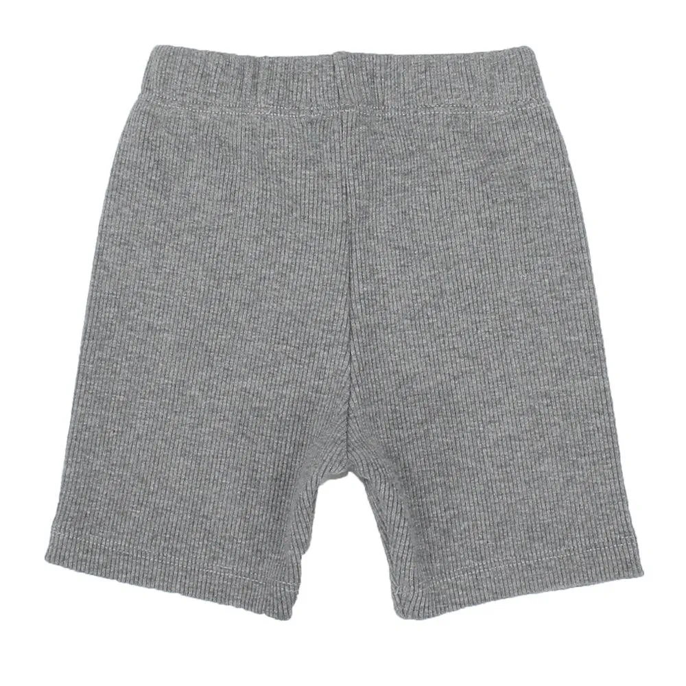 Grey Biker Shorts