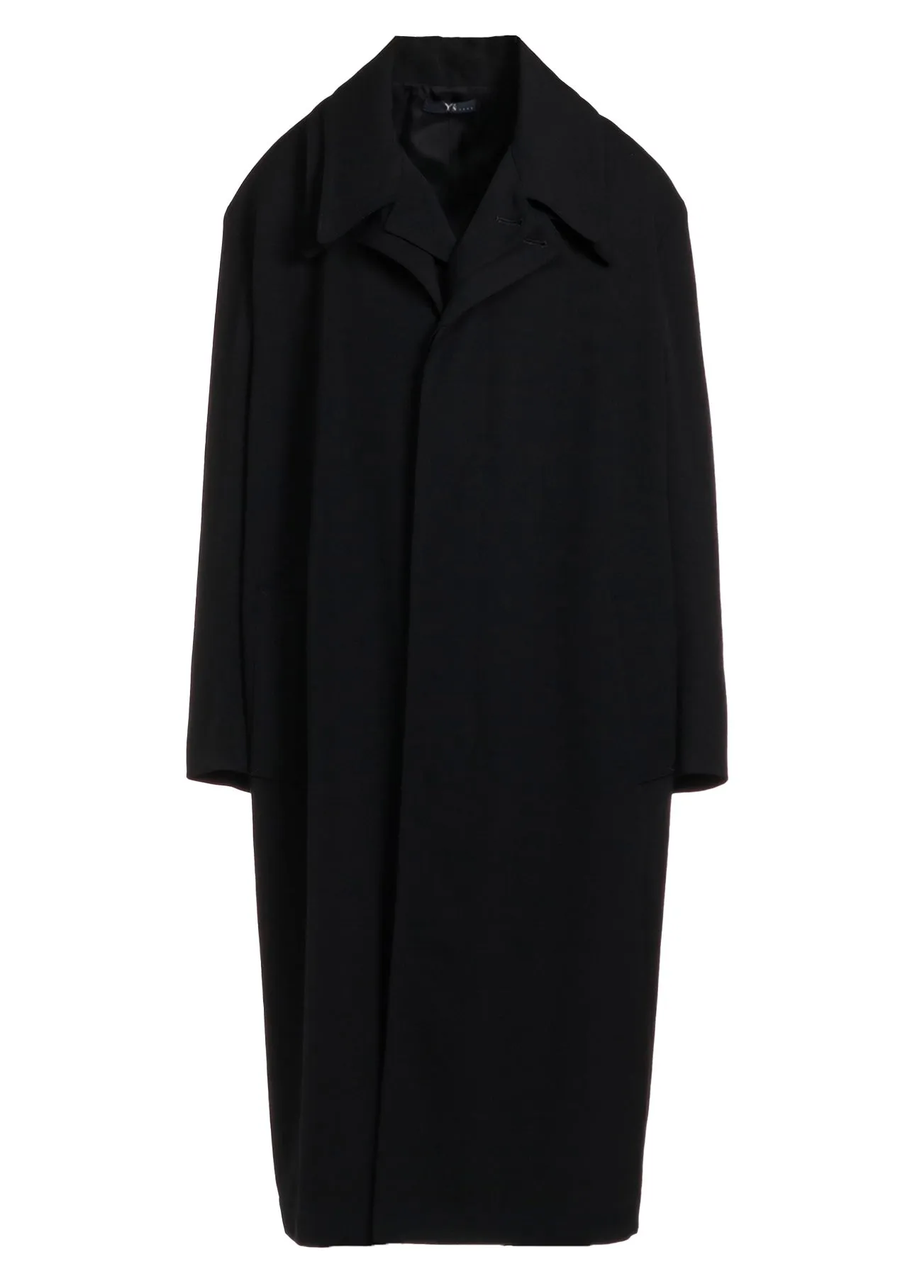 HIGH TWISTED WASHER WOOL GABARDINE DOUBLE LAYERED COAT