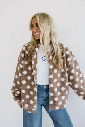 Honey Teddy Bear Jacket - Taupe