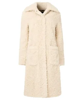 Joe Browns 18 Cream Cosy Up Furry Coat