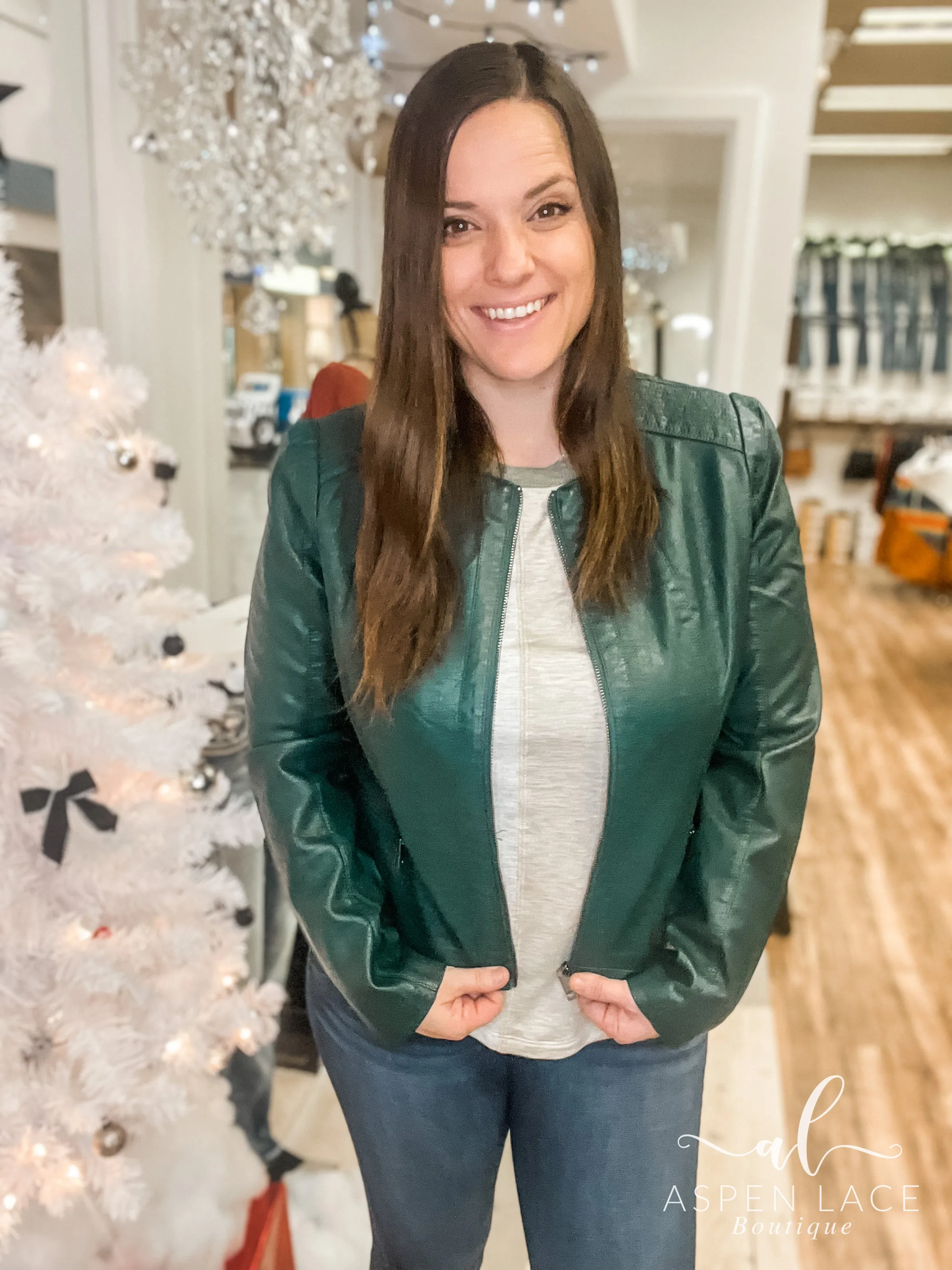 Karina Moto Jacket (Green)