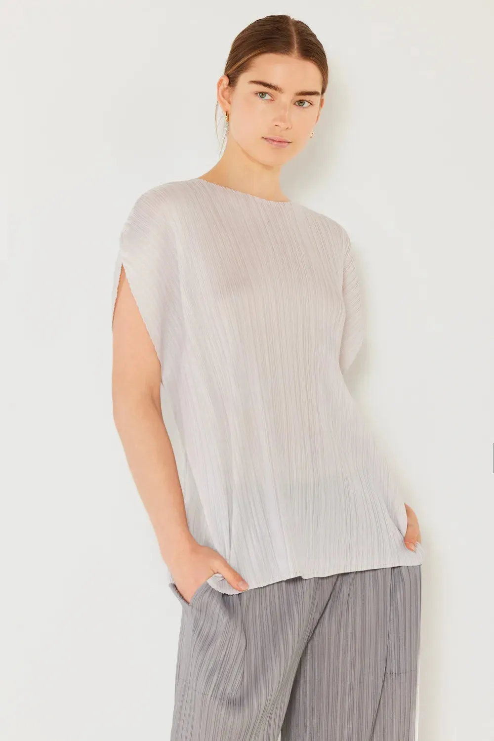 leated Oversized Dolman Sleeve Top