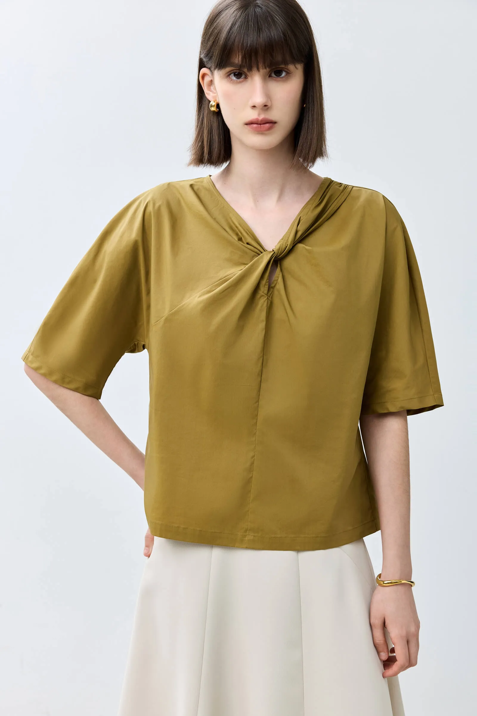 LILY Fashionable Slim Versatile Chiffon Blouse