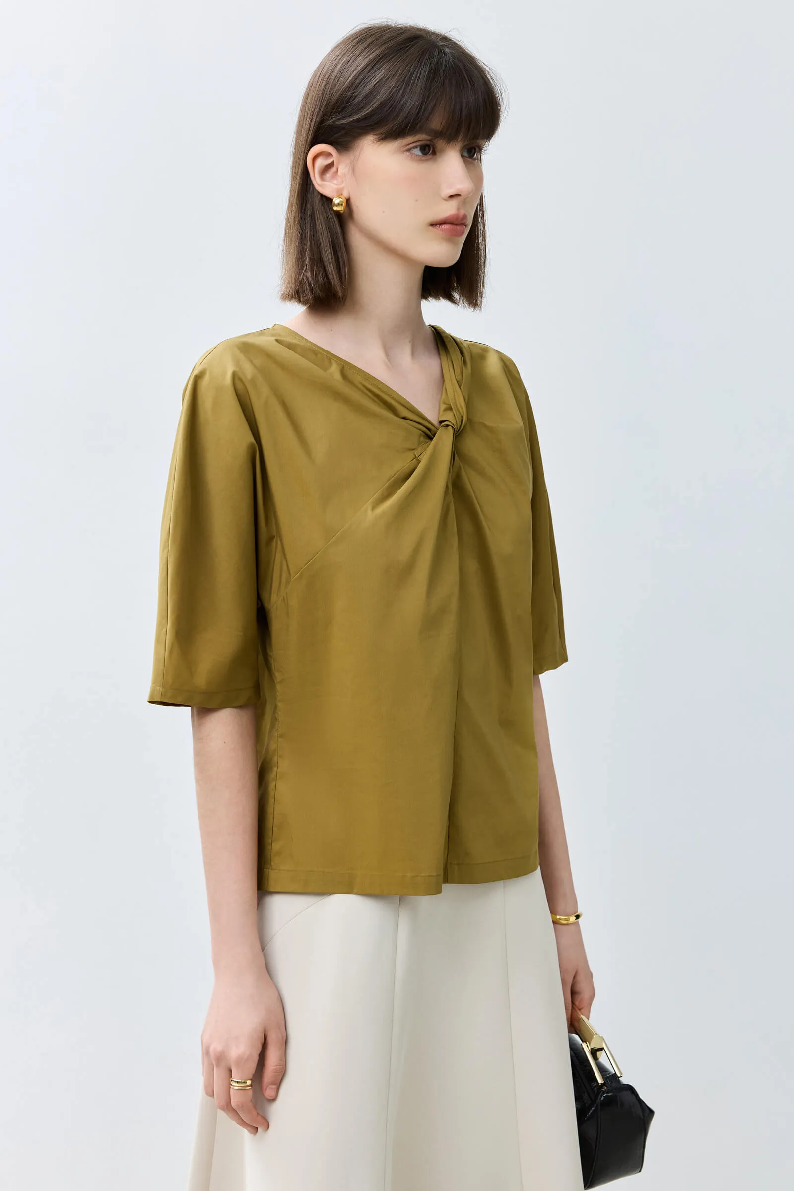 LILY Fashionable Slim Versatile Chiffon Blouse