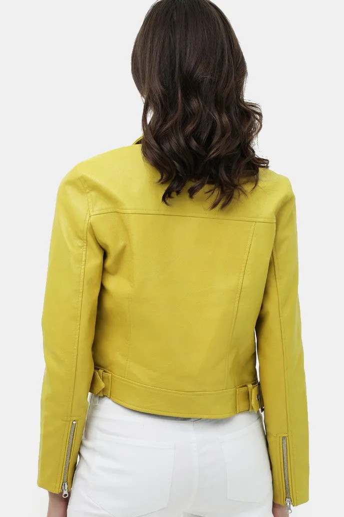 Lime Moto Jacket