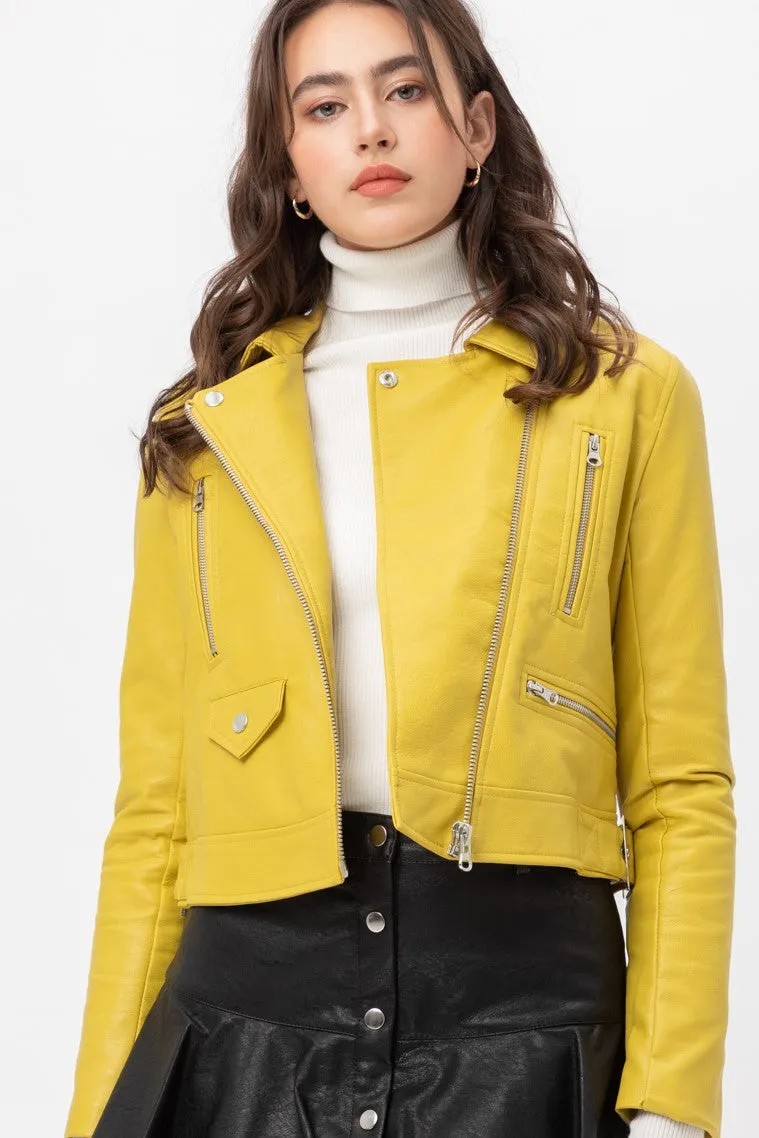 Lime Moto Jacket