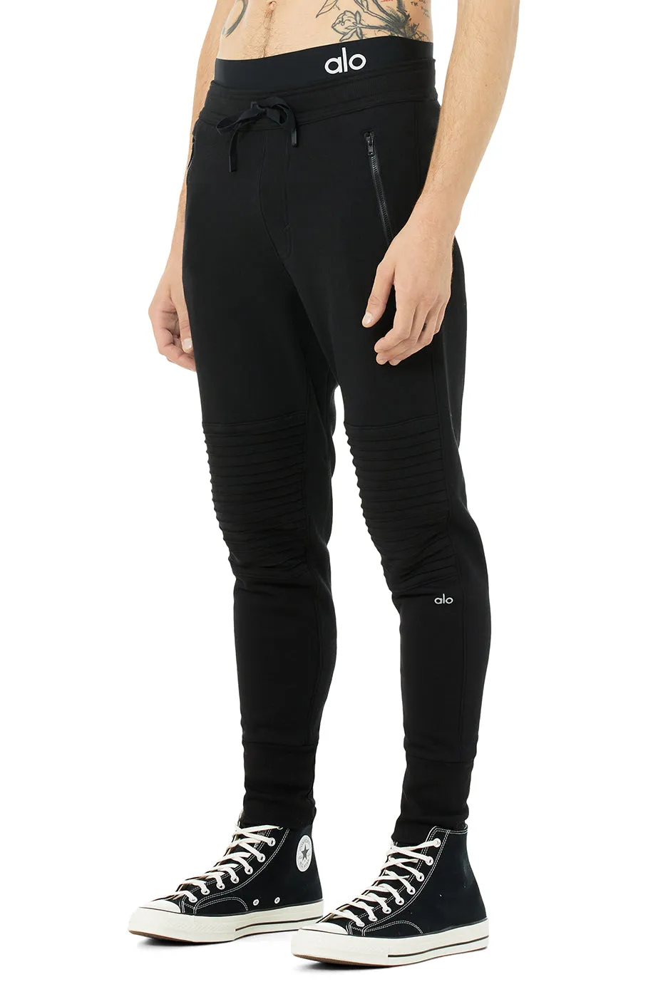 Lounge Moto Jogger - Black