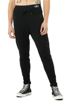 Lounge Moto Jogger - Black