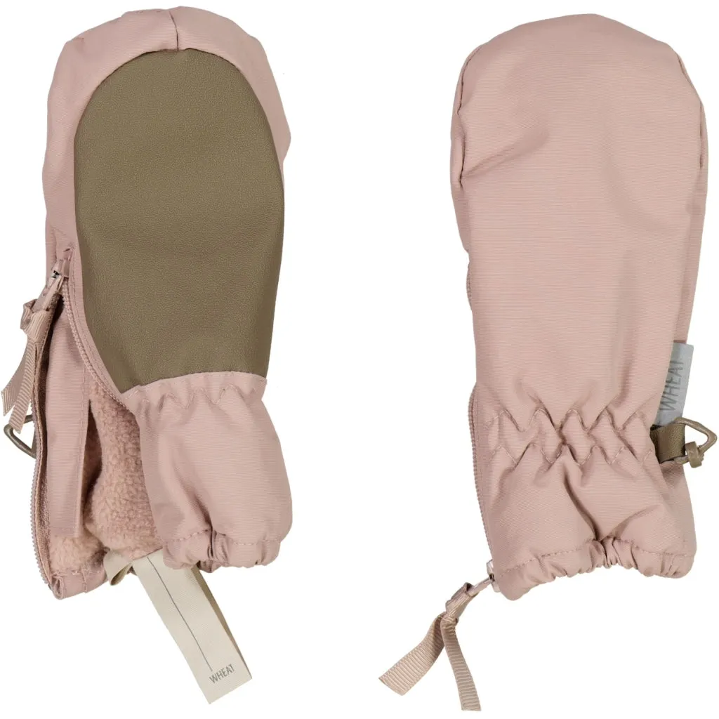 Mittens Zipper Tech - rose