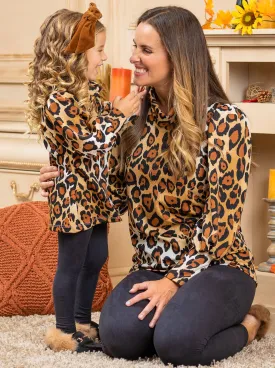 Mommy and Me Roaring Puff Sleeved Top and Legging Set