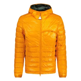 Moncler Divedro Hooded Quilt Jacket Orange