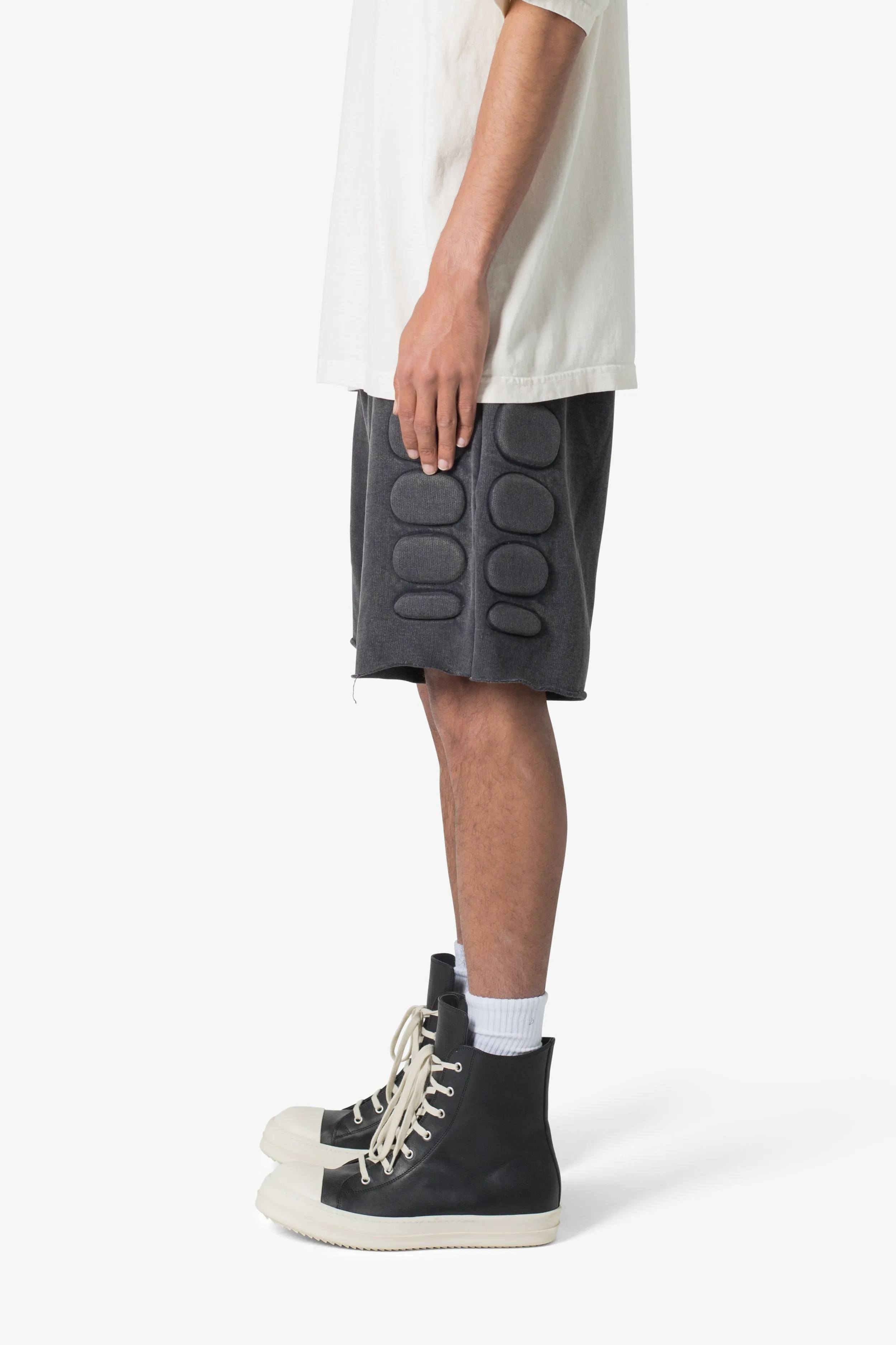 Moto Padded Sweatshorts - Black