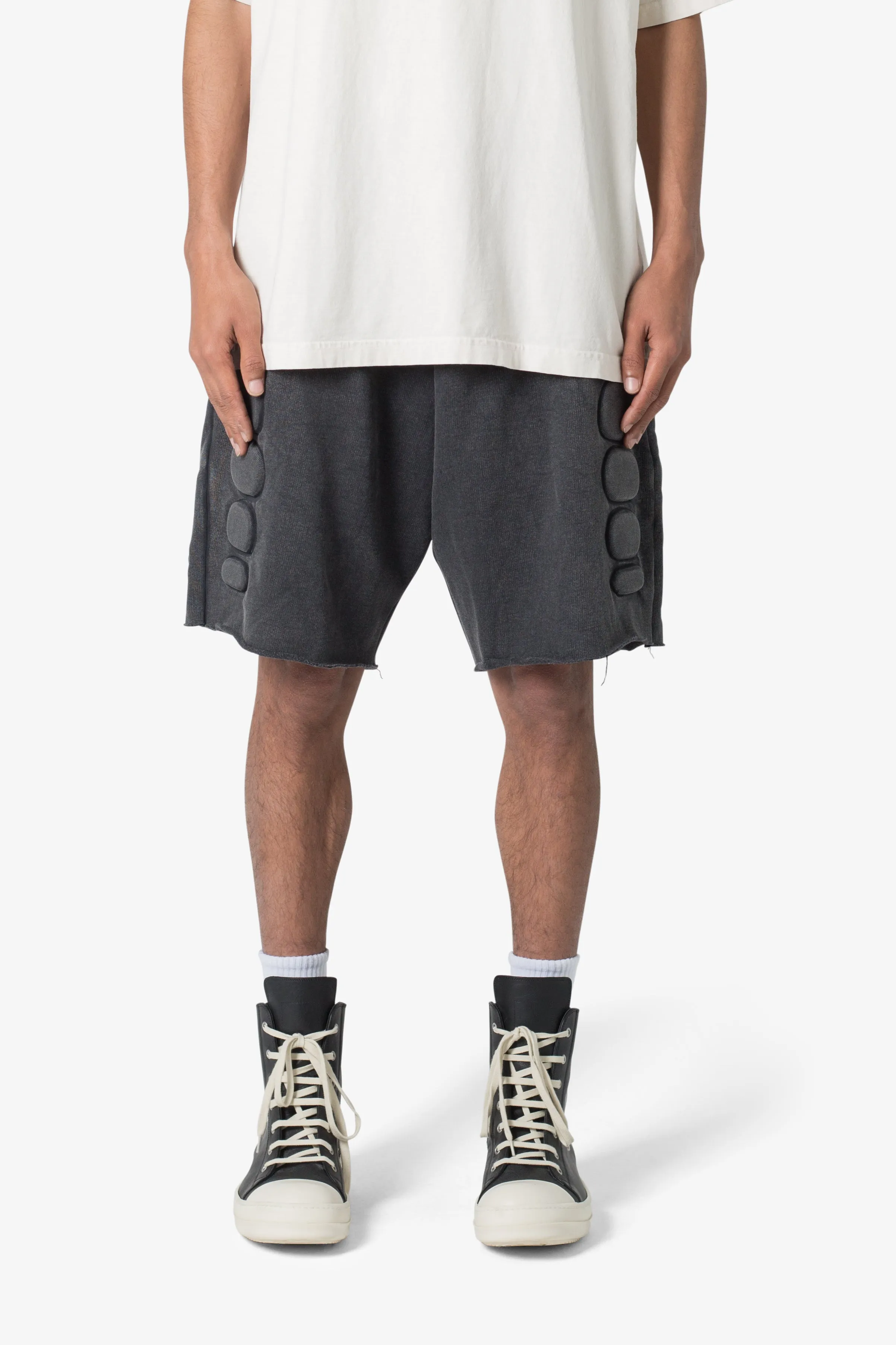 Moto Padded Sweatshorts - Black