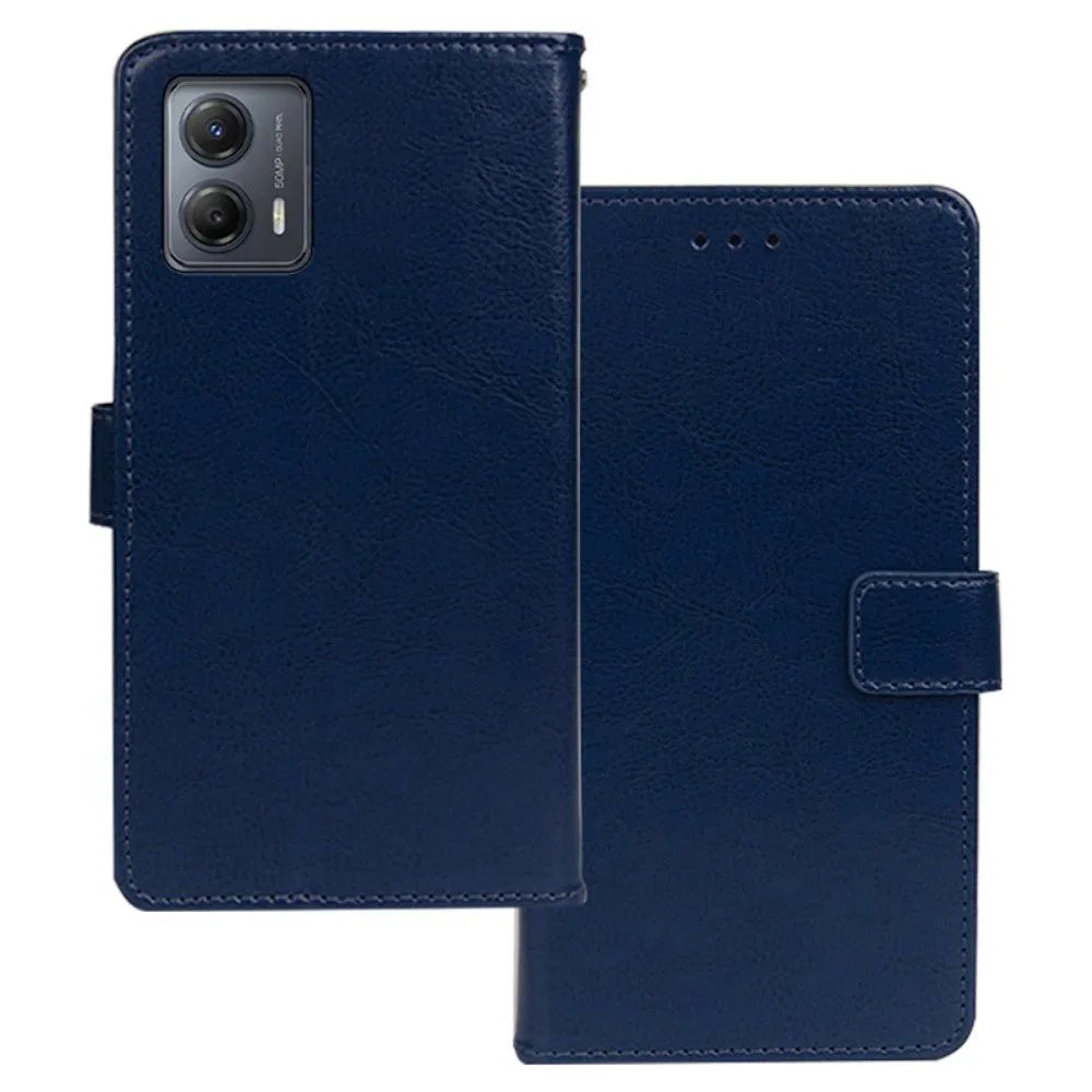 Motorola Moto G13 / G23 / G53 Flip Cover m. Pung & Standerfunktion - Blå