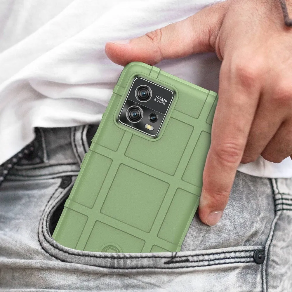 Motorola Moto G72 Rugged Shield Series Håndværker Cover - Grøn