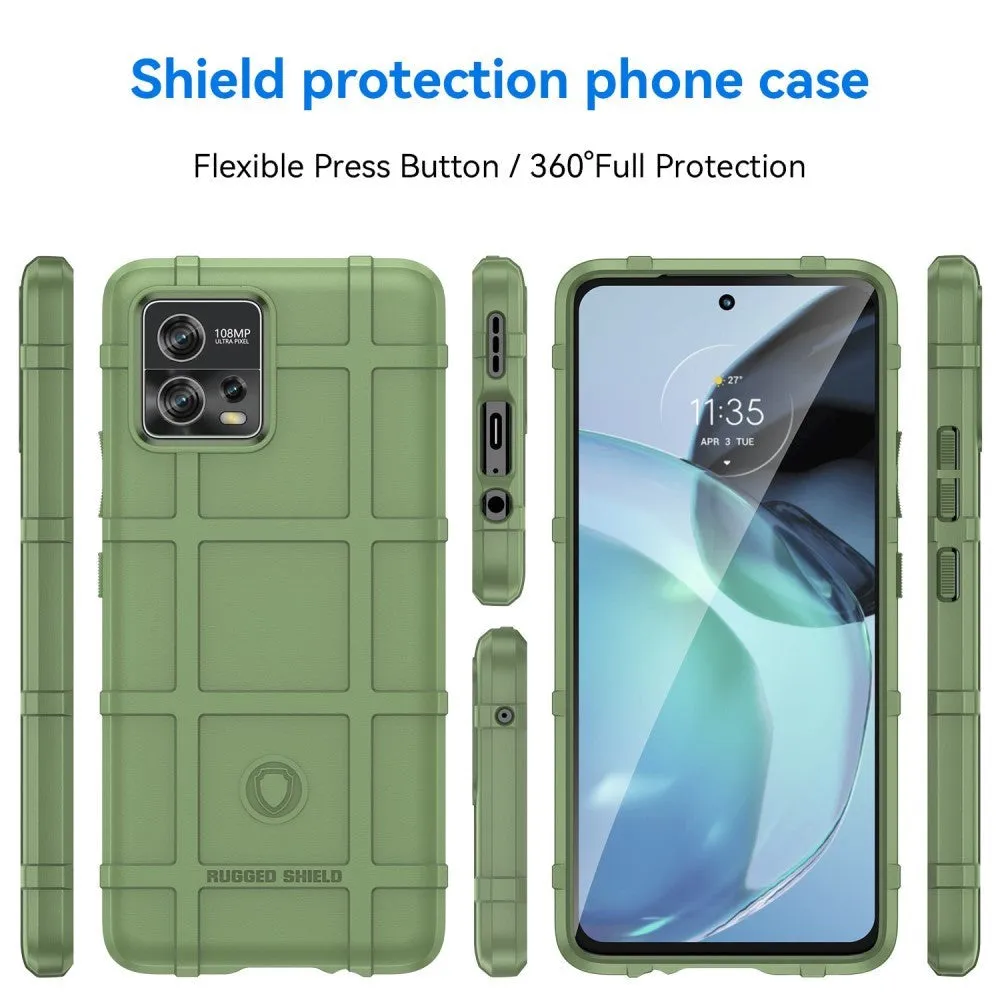 Motorola Moto G72 Rugged Shield Series Håndværker Cover - Grøn