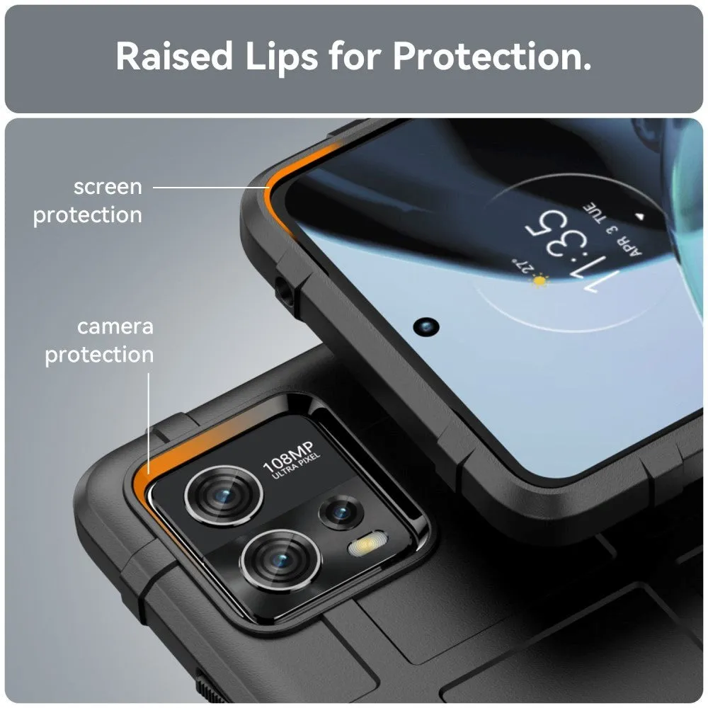 Motorola Moto G72 Rugged Shield Series Håndværker Cover - Sort