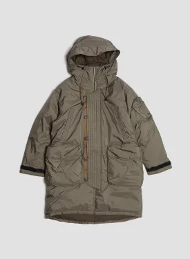 Nanga Aurora Tex Down Field Half Coat in Mocha Grey