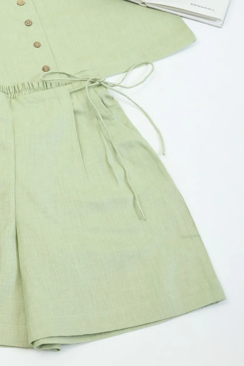 Pista Casual Hemp Shorts | Side-Tying String