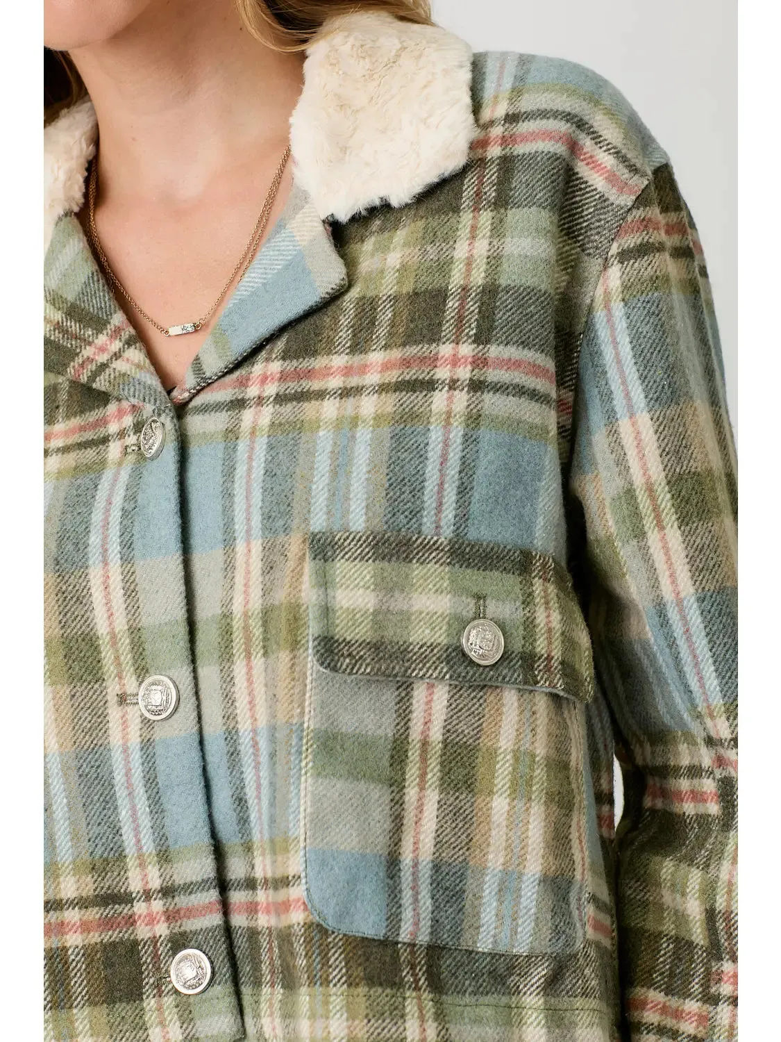 Plaid Cropped Jacket