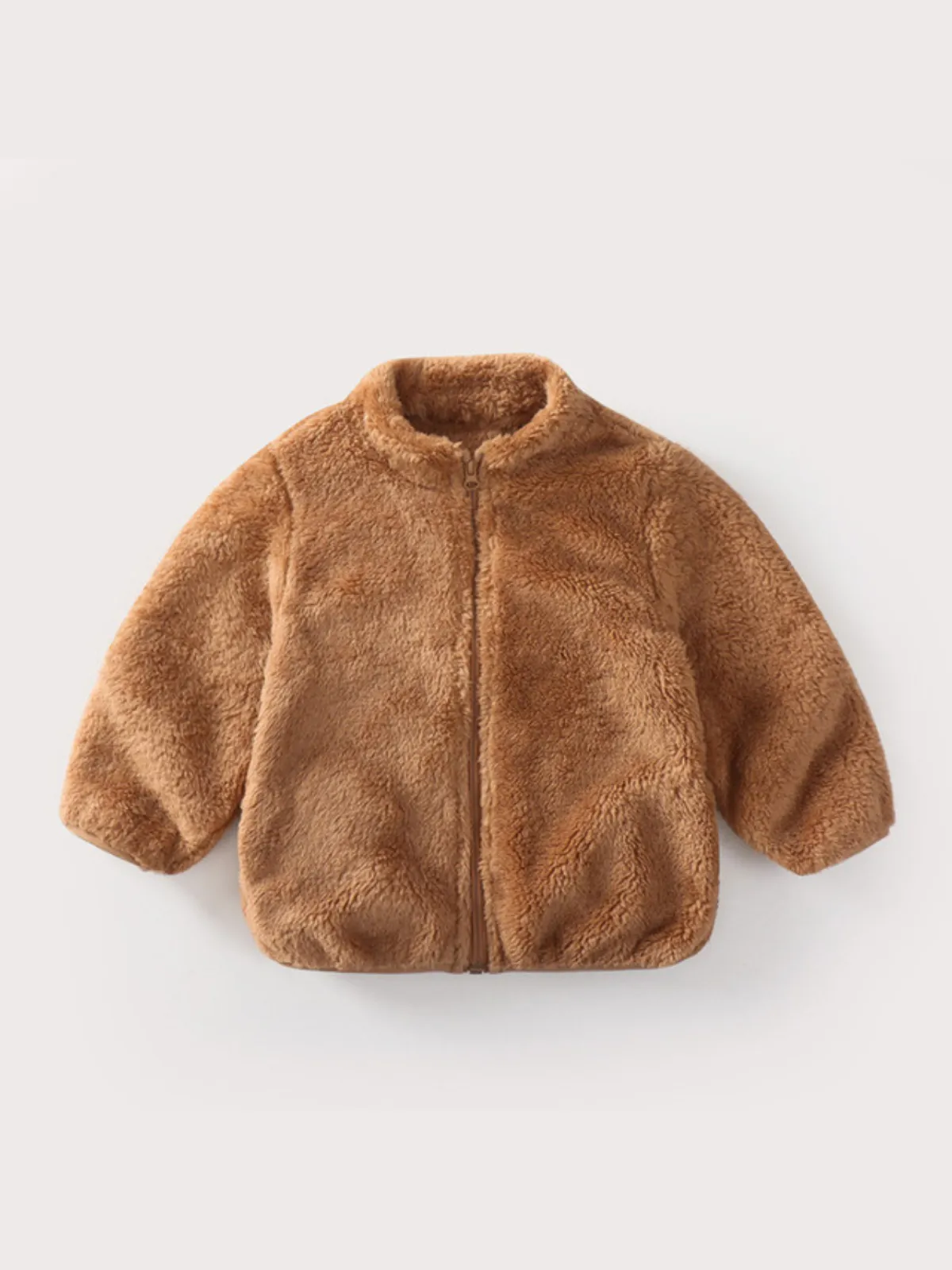 Plush Teddy Zip Up Jacket