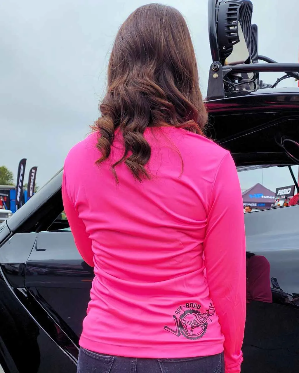 Racing Division LS Tech Tee - Neon Pink