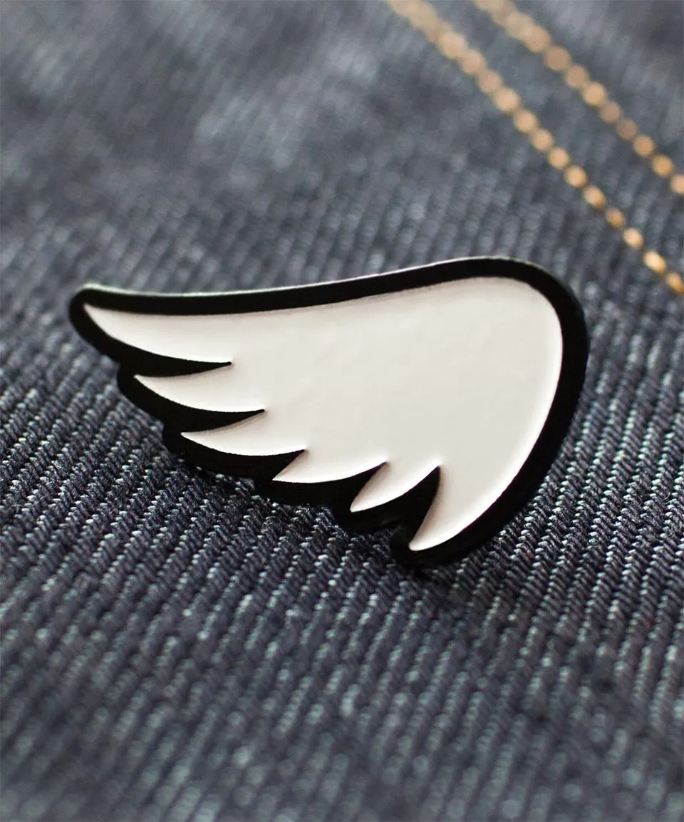 SA1NT Wing Pin - White