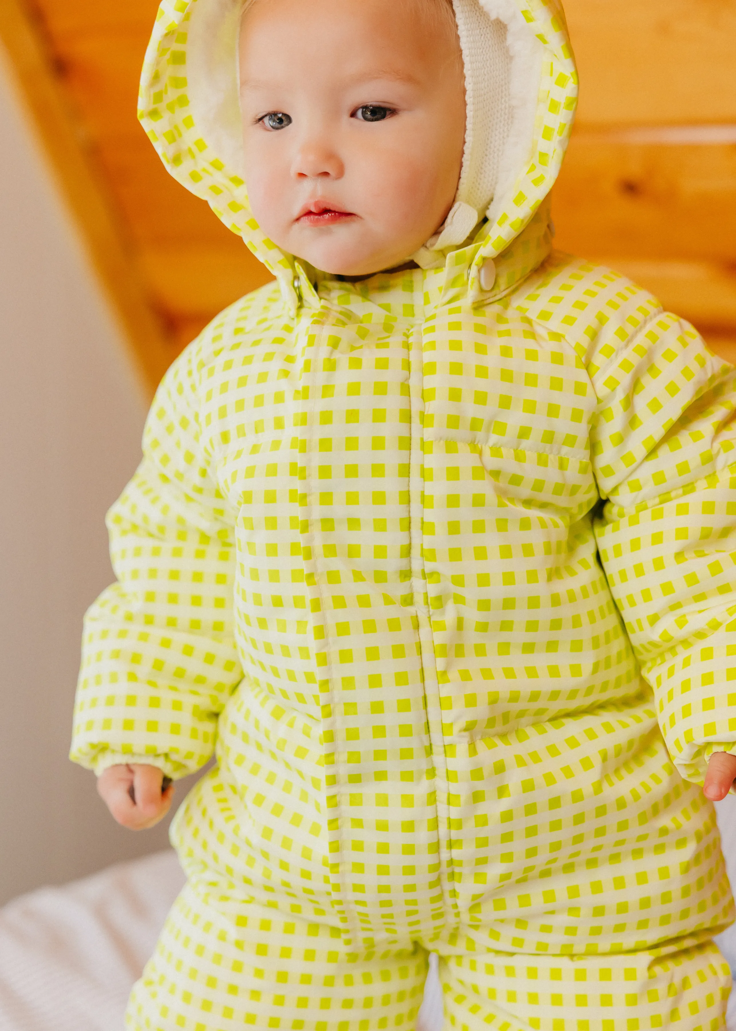 The Marshmallow Snow Suit | Citron Gingham