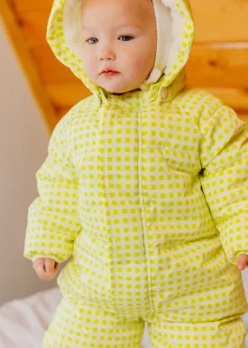 The Marshmallow Snow Suit | Citron Gingham