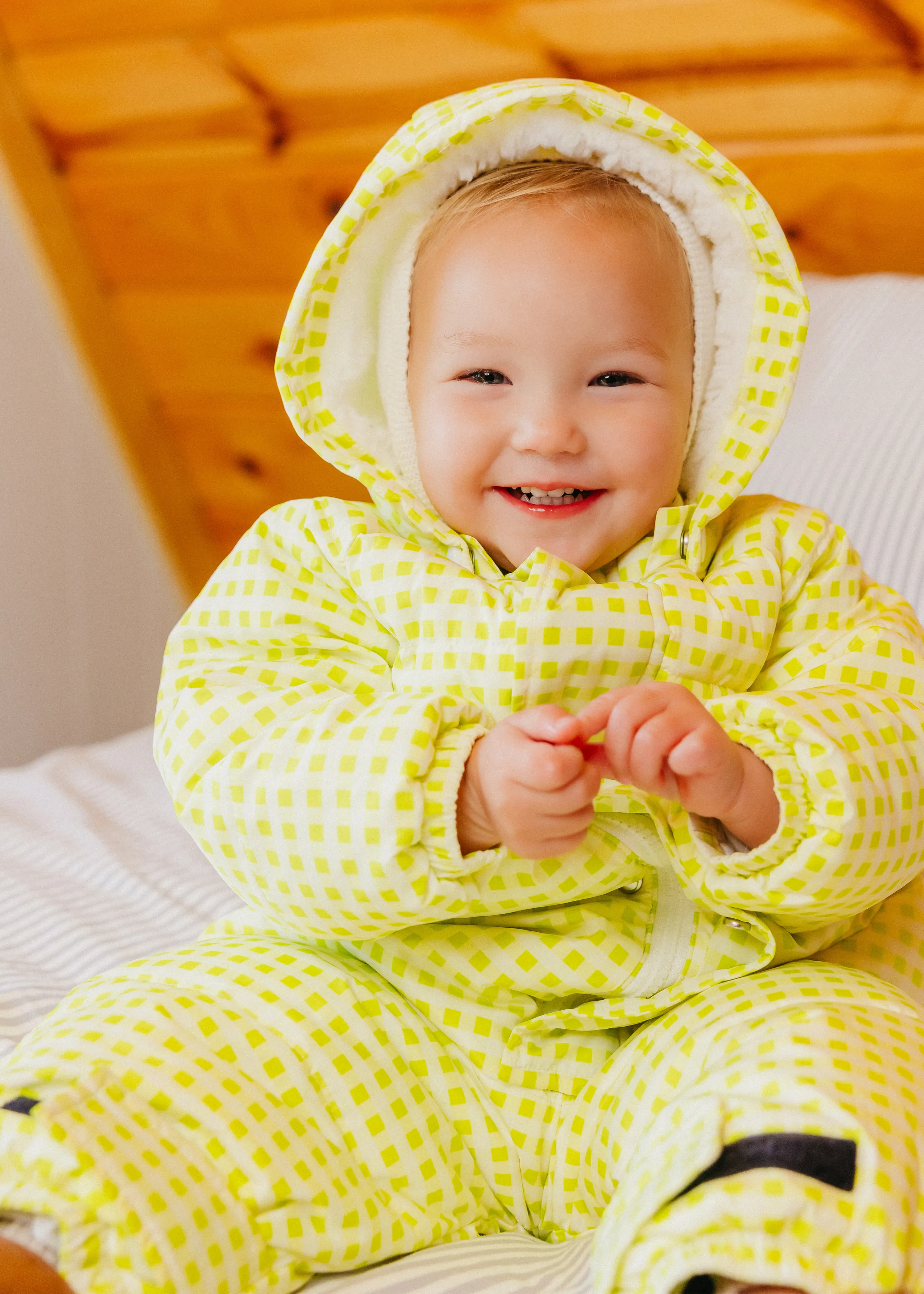 The Marshmallow Snow Suit | Citron Gingham